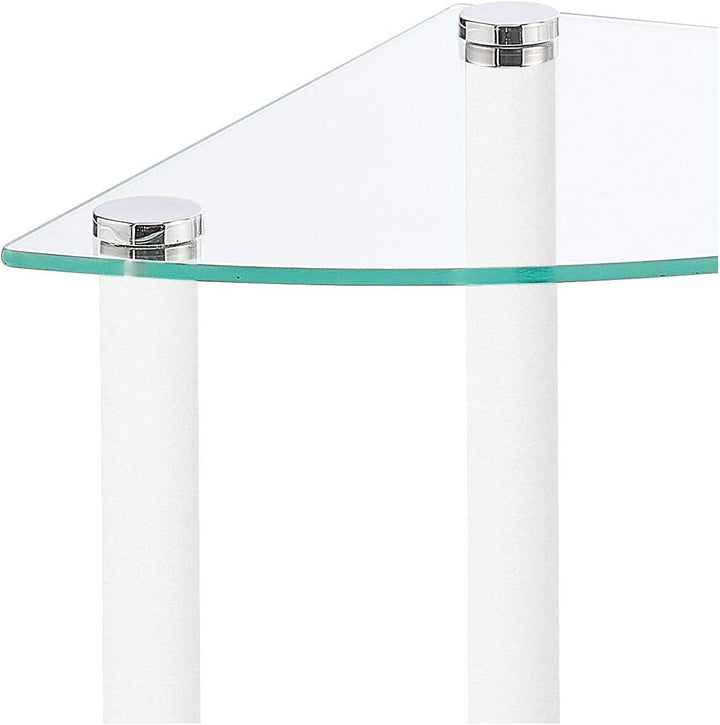 mDesign Eckregal – Standregal mit 4 Ablagen für Bad, Flur, Büro oder Schlafzimmer – stehendes Regal