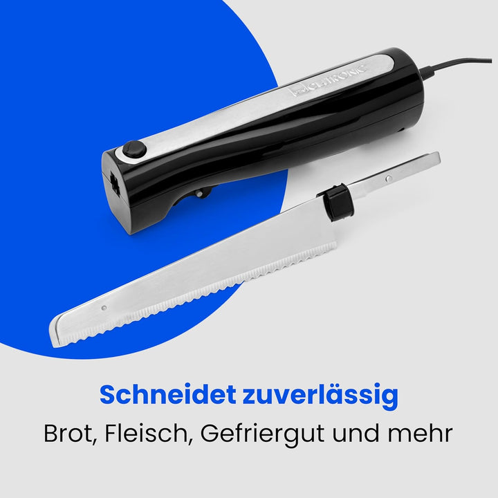 Clatronic EM 3702 Elektromesser, elektrisches Messer, elektrisches Küchenmesser, Küchenhelfer mit 12