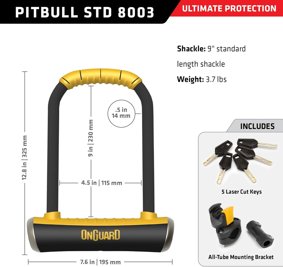 On-Guard Mastiff Kettenschloss mit Schlüssel 115 x 230 x 14 mm Pitbull, 115 x 230 x 14 mm Pitbull