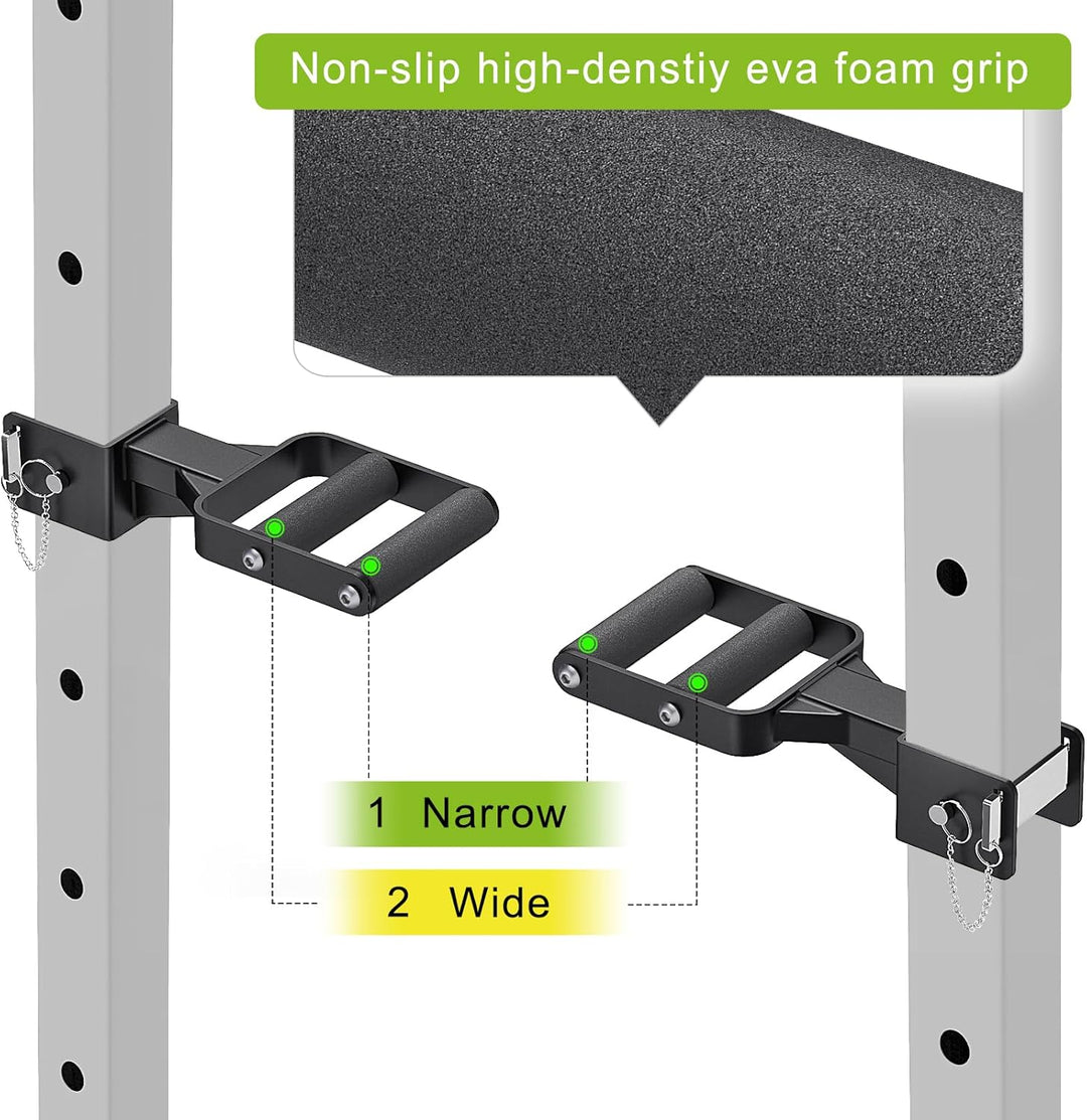 Kipika Muti-Grip Dip-Barren-Aufsatz für 5,1 x 5,1 cm und 7,6 x 7,6 cm Power-Rack, breite und schmale