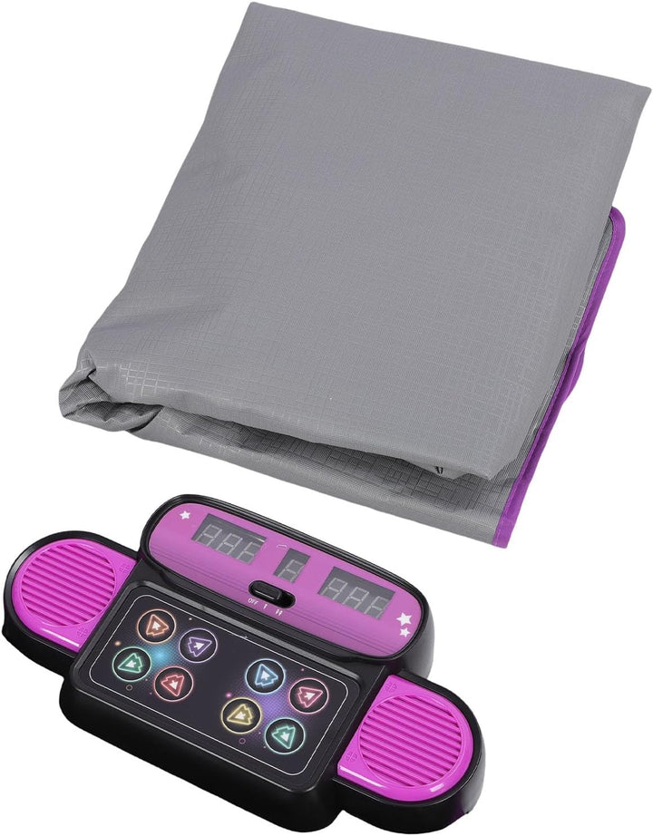 banapoy Doppelte Tanzmatte, Kabelloses Elektronisches Tanzpad mit Bluetooth und LED-Lichtern, rutsch
