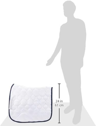 HKM Dressage Competition Schabracke Weiss/Navy One Size