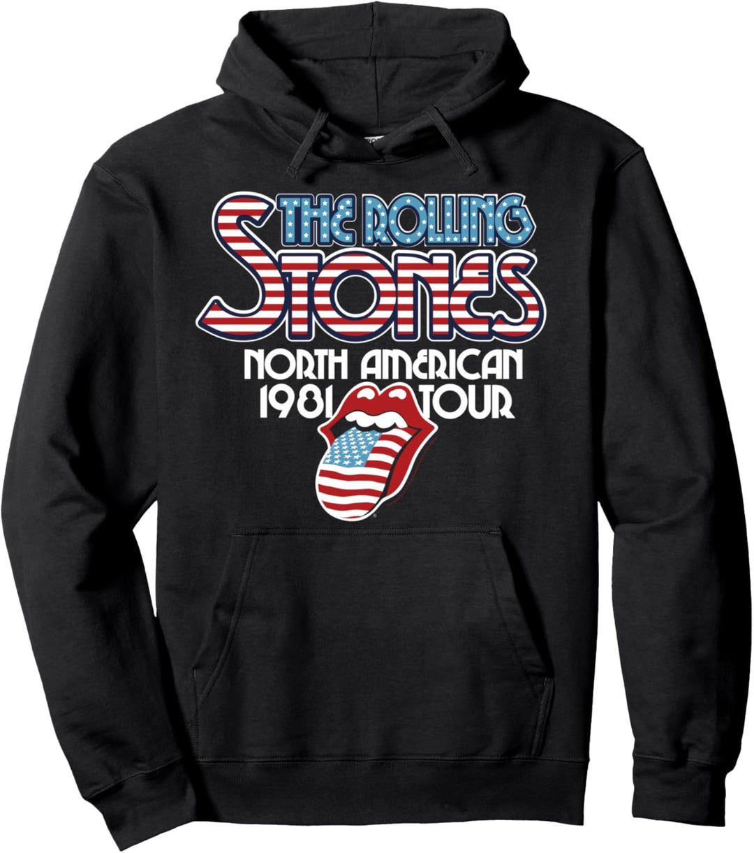 Rolling Stones Offizielle NA Tour 1981 Pullover Hoodie