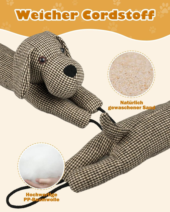 Zugluftstopper Für Türen 93cm, 1.1KG Schwer Zugluftstopper Tür, Schutz vor Luftzug und Lärm, Tier De