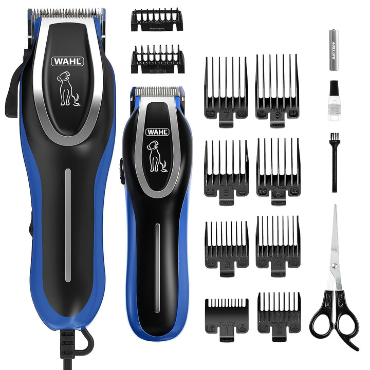 Wahl Komplettes Fellpflege-Hundeschermaschine & Trimmer-Kit, Schermaschine für Hunde, Fellpflege, ge