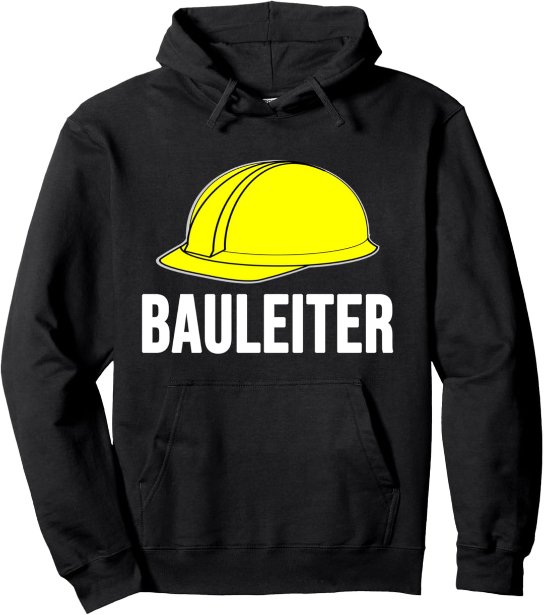 Bauleiter Bau Geschenk Helm Bauarbeiter Polier Baustelle Pullover Hoodie