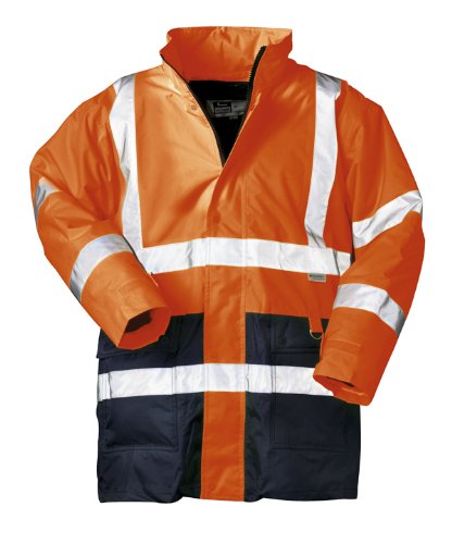 Warnschutzparka, Gr. XXXXL, orange-blau