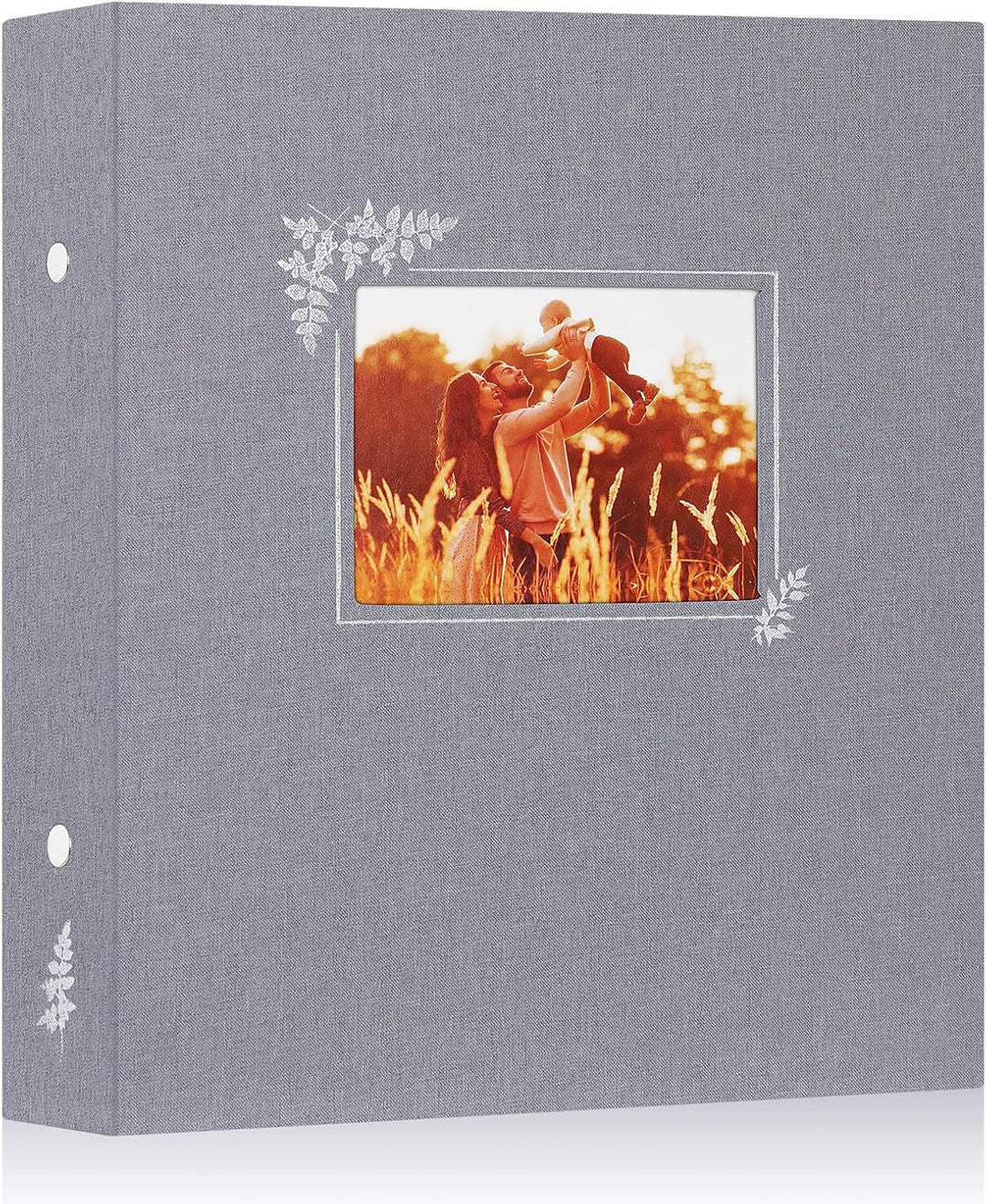 Lanpn Fotoalbum 11,5x15 11x15 400 Taschen, Leinen Einstecken Einsteckalbum für Vertikale Bilder Foto