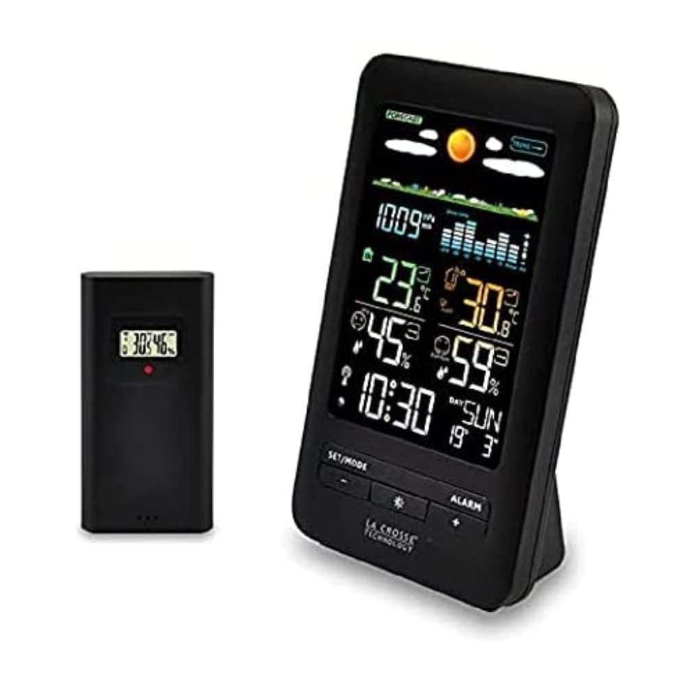 La Crosse Technology - WS6205 Wetterstation mit farbigem Display – Schwarz