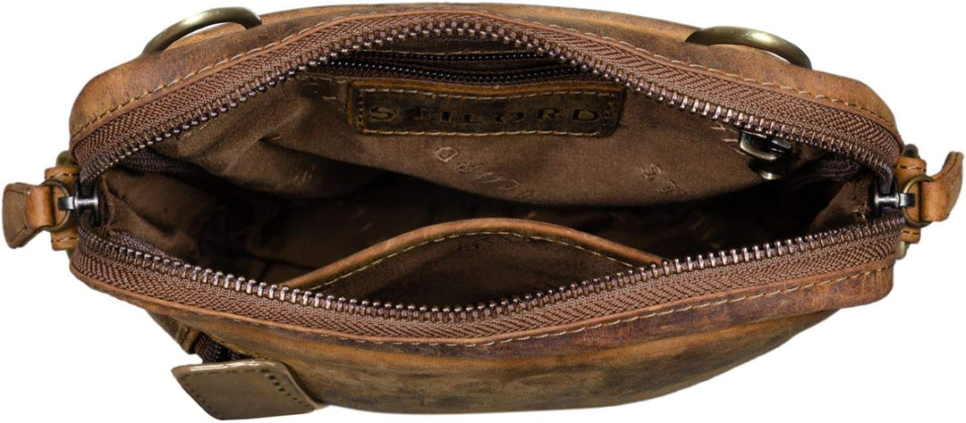 STILORD 'John' Kleine Herren-Tasche Ledertasche Vintage 8,4 Zoll Tablettasche Umhängetasche Männer S