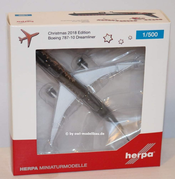 Herpa 531740 Other License B787-10 Weihnachten 2018, farbig