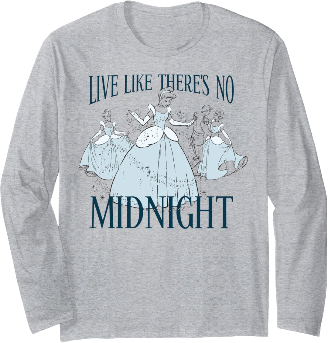 Disney Cinderella Cinderella Live Like There's No Midnight Langarmshirt