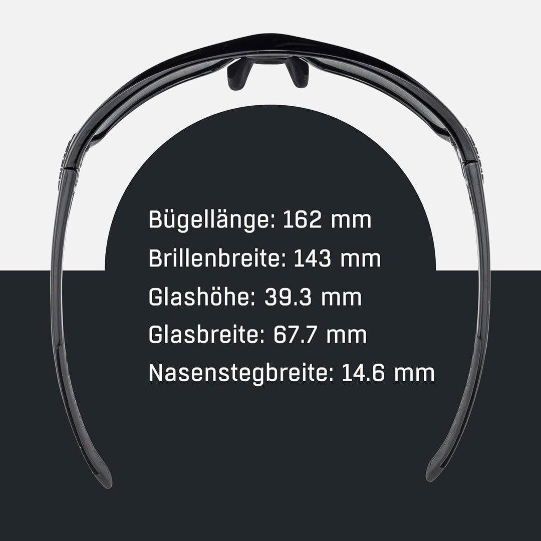 ALPINA TRI-SCRAY 2.0 - Indiv. Anpassbare, Bruchsichere Wechselscheiben Sport- & Fahrradbrille Mit 10