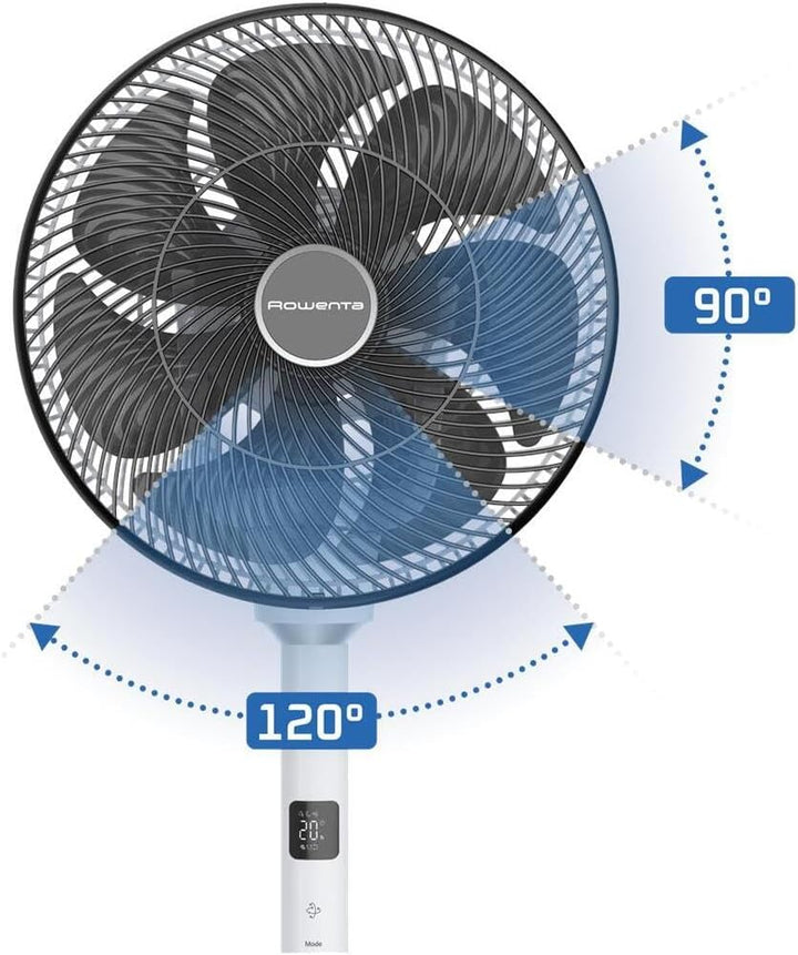 Rowenta Standventilator Turbo Swift Silence, intensive Erfrischung, extrem leise mit nur 20 dB(A), m