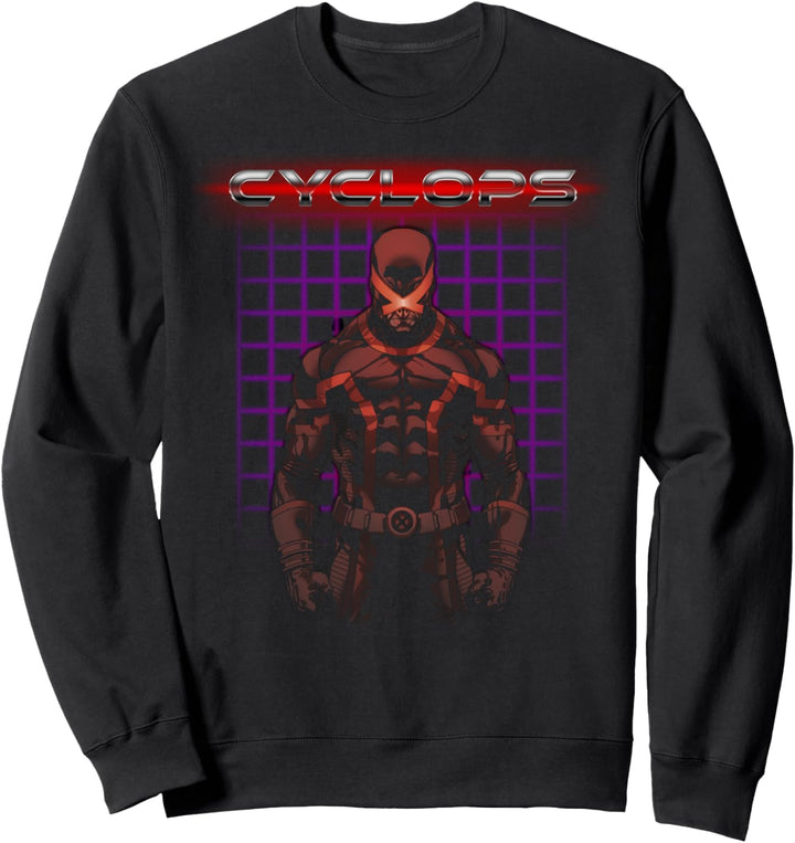 Marvel X-Men Cyclops Retro 80's Gridlock Sweatshirt