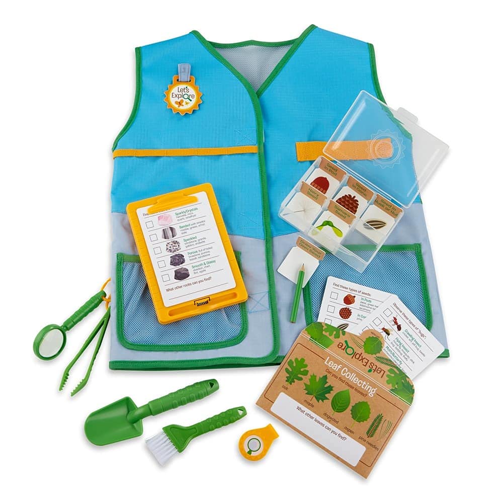 Melissa & Doug 40805 Let's Explore Naturalist Weste Set | Pretend Play | ab 3 Jahren | Geschenk für
