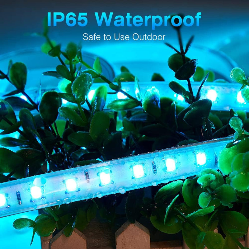 LED Lichtband, GreenSun RGB LED Strip Aussen 20M, Bluetooth LED Streifen mit Fernbedienung Lichtersc