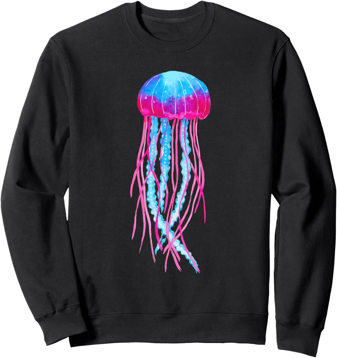 Quallen Ozean Dekoration Qualle Meerestiere Jellyfish Meduse Sweatshirt