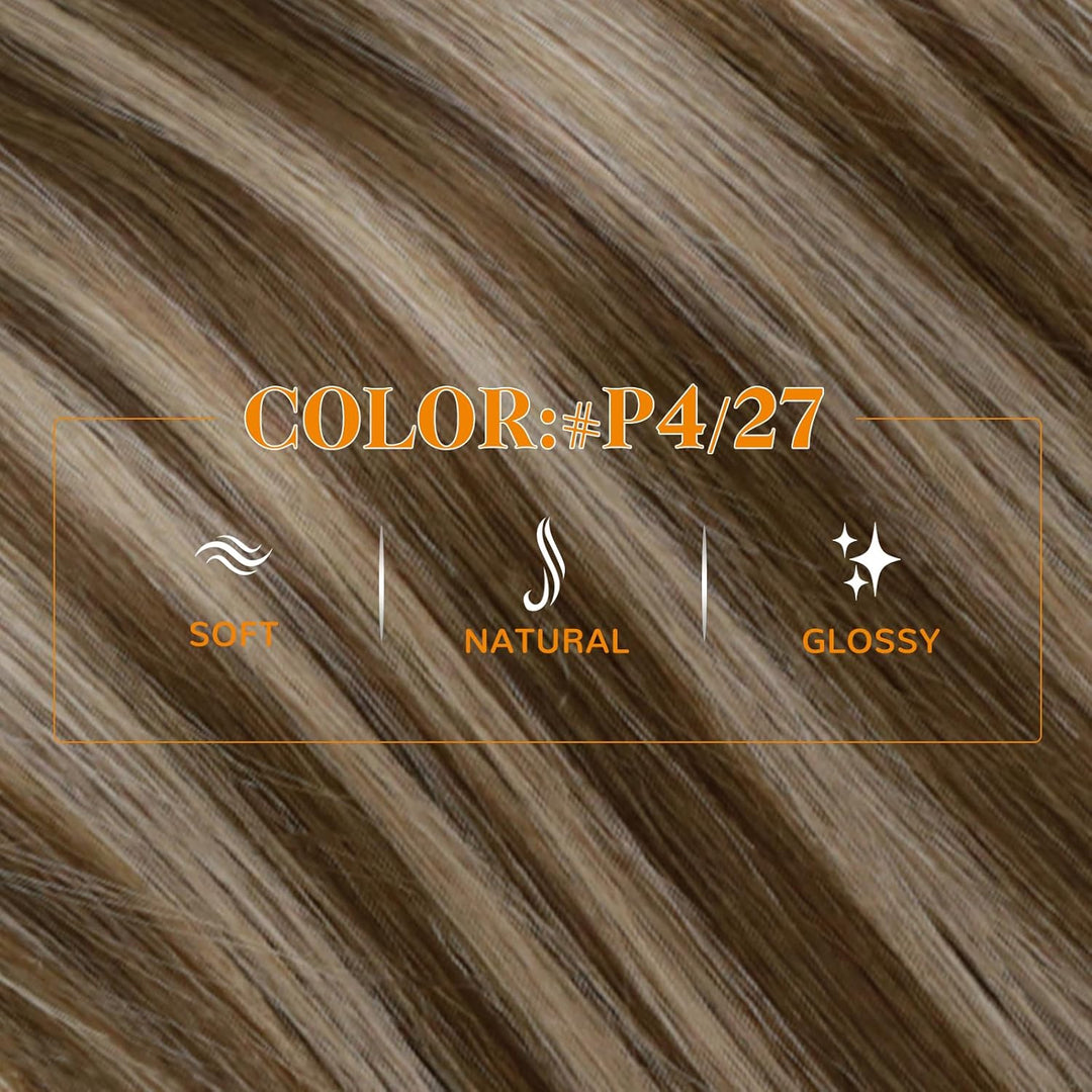 Easyouth Pferdeschwanz Extensions Echthaar Zopf Haarverlangerung Echthaar 14 Zoll Farbe Dunkleres Br