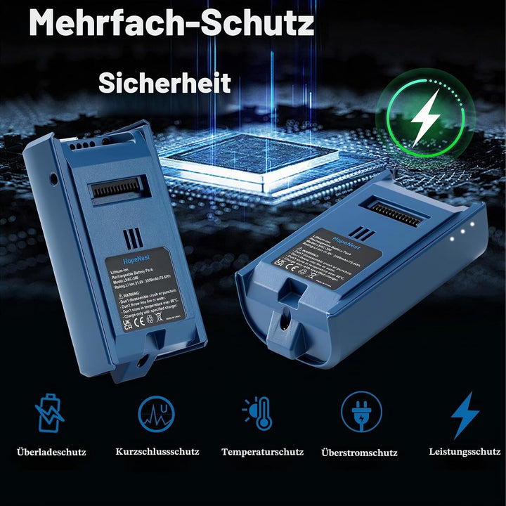 3500mAh Ersatzakku kompatibel mit LEVOIT LVAC-300 kabellosen Staubsauger