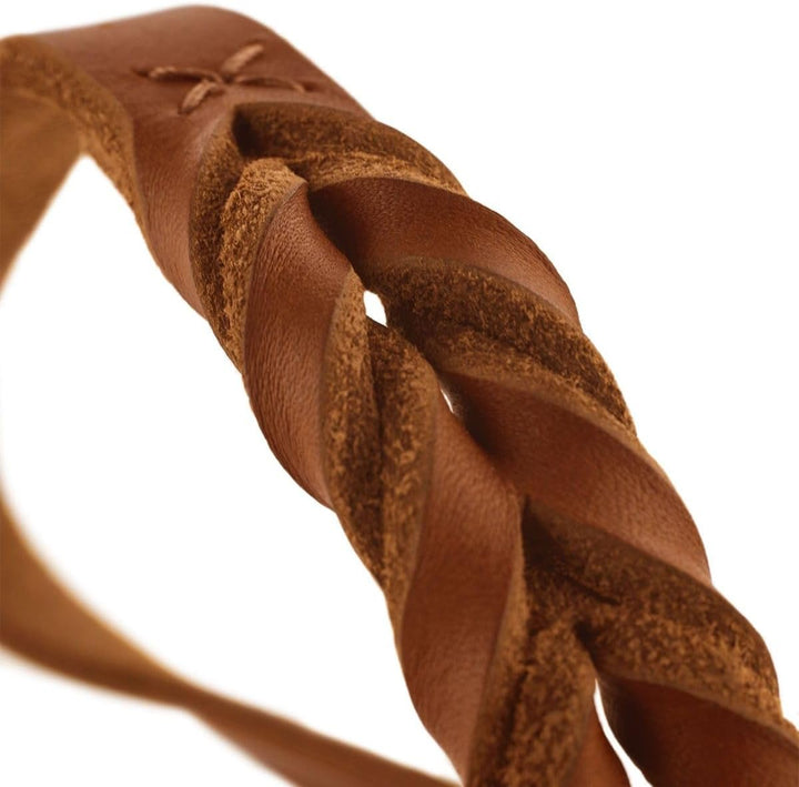 HUNTER SOLID EDUCATION Dressurhalsung für Hunde, Leder, weich, griffig, 40-45 (M), cognac cognac 40-