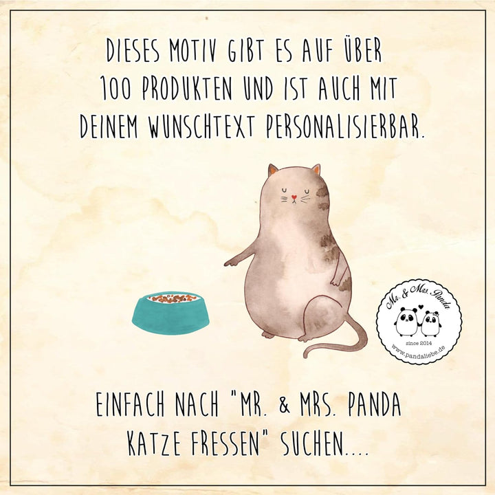 Mr. &amp; Mrs. Panda WC Sitz Katze fressen - Geschenk, Toilette, Katzenfreund, Klobrille, Katzenaccessoi