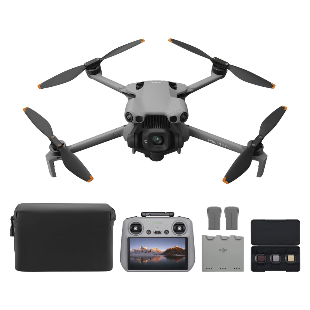 DJI Mini 5 Pro Fly More Combo Plus mit DJI RC 2, Drohne mit Kamera, 1-Zoll CMOS, 4K-Drohne für Anfän
