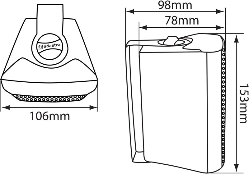 ADASTRA 100.898UK BC3-W weiss 3 INCH Einzelbett, weiss 3 INCH Einzelbett