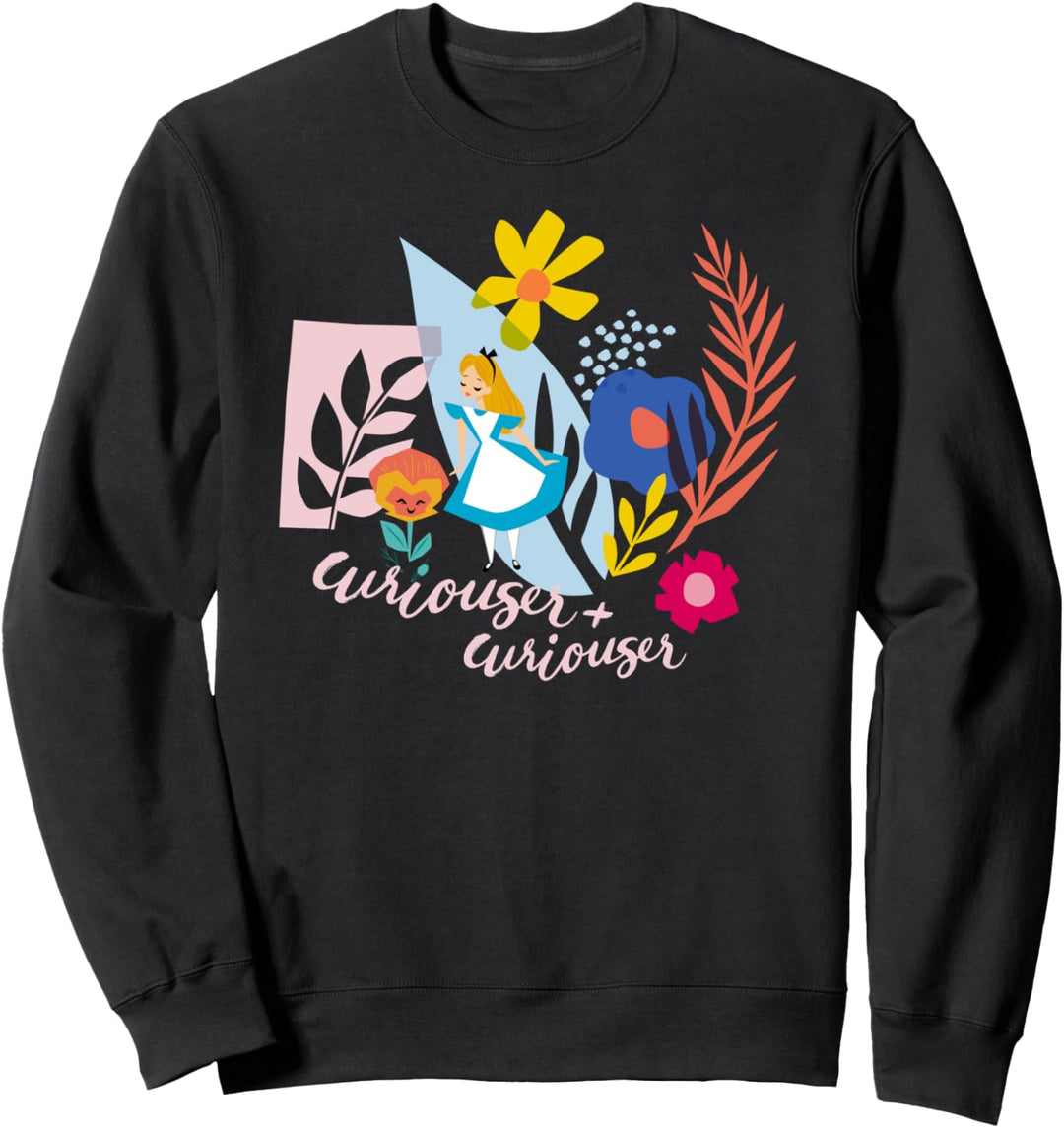 Disney Alice in Wonderland Curiouser & Curiouser Cutouts Sweatshirt