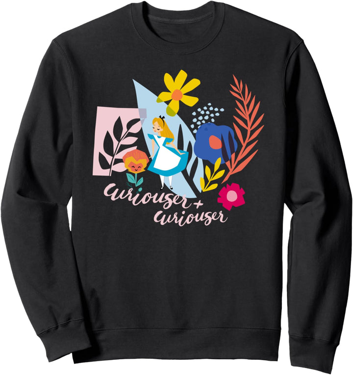Disney Alice in Wonderland Curiouser & Curiouser Cutouts Sweatshirt
