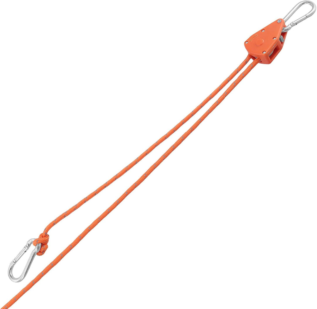 10 Stück 4m x 4mm Reflektierend Abspannseile mit Seilspanner, Nylon Seilratsche mit Haken, Seilaufhä