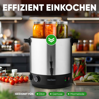 ProfiCook® 2in1 Heissgetränke- & Einkochautomat | 32L Tank | Warmhaltefunktion | Timer | 2100W | 30°