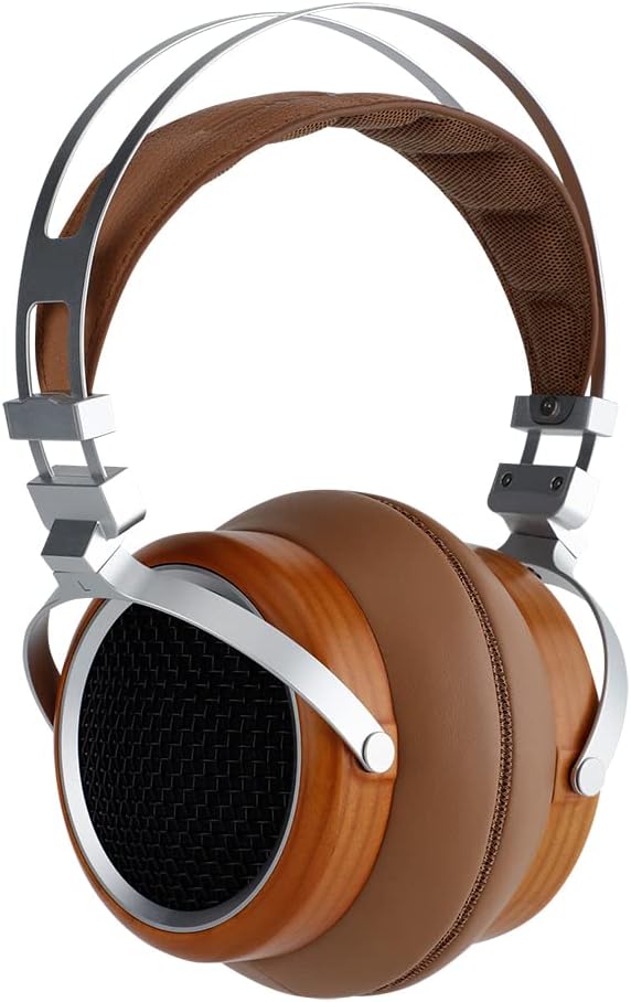 SIVGA Luan Hi-Fi 50mm Dynamischer Treiber Offener Holz Kopfhörer (Braun), Braun