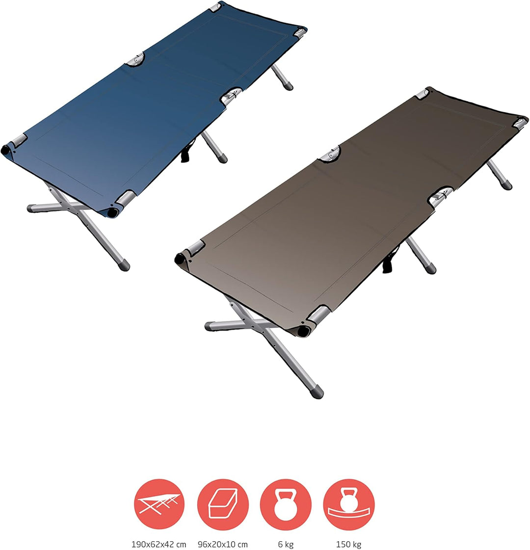GRAND CANYON Topaz Camping Bed, faltbares Feldbett aus Aluminium, robust, stabil und leichtes Campin