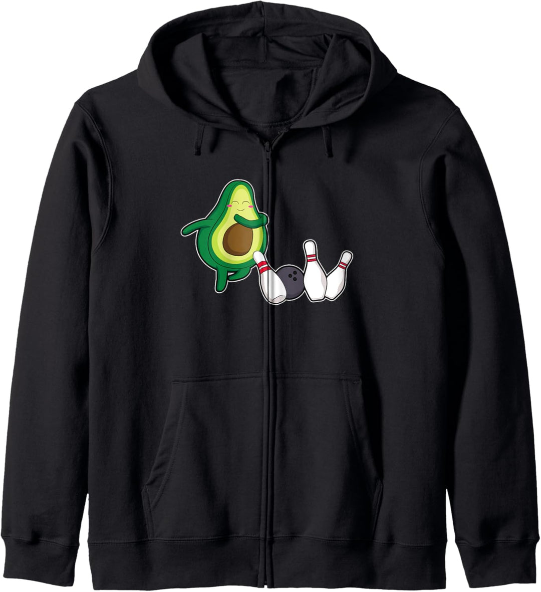 Lustiges Avocado Girl Bowling Kegeln Sprüche Bowling Kapuzenjacke