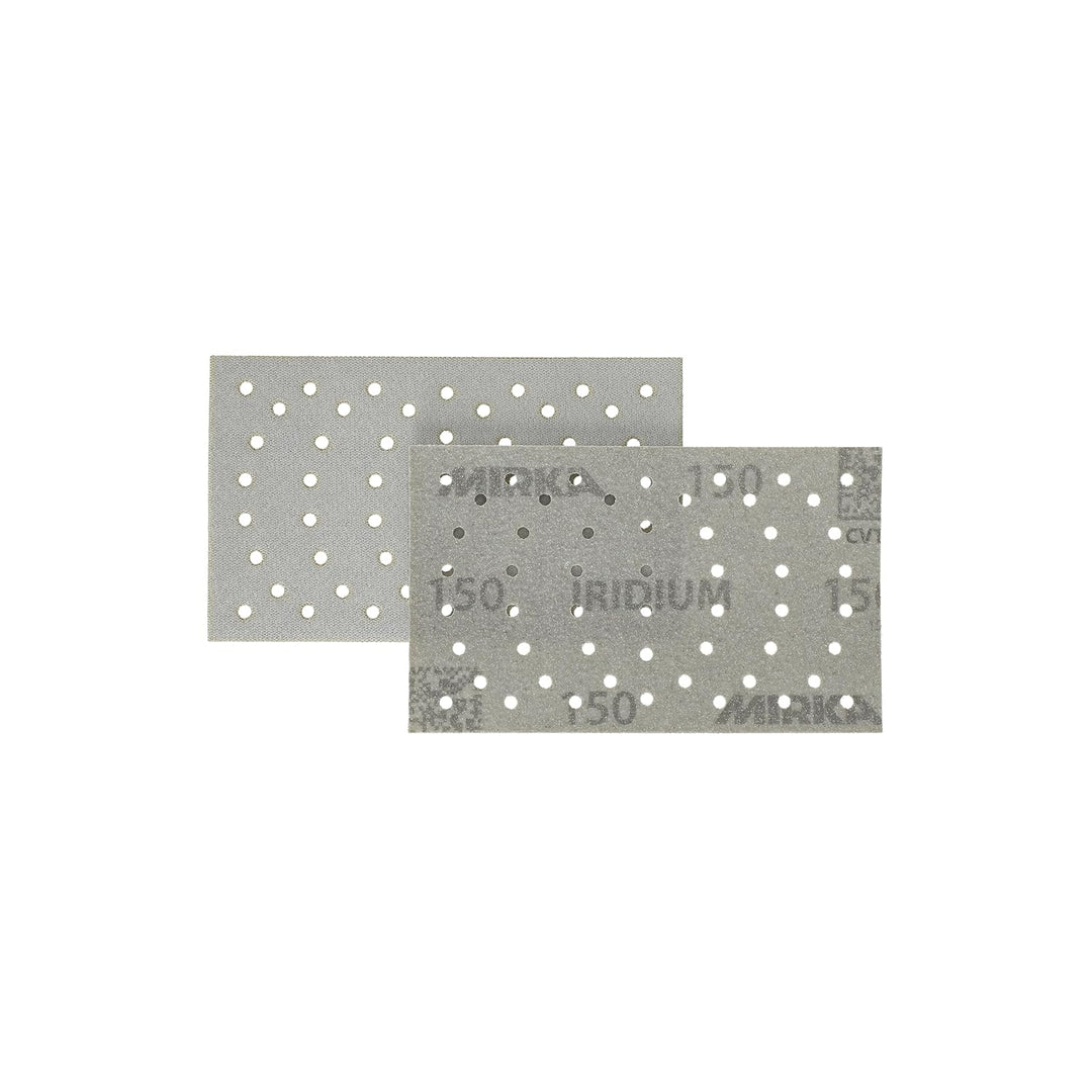 Mirka Iridium Premium-Schleifpapier 81x133mm Klett 54-Loch, Korn 150, 100 Stk/Zum Schleifen von Lack