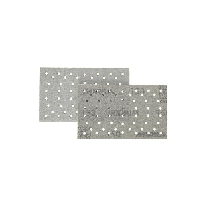 Mirka Iridium Premium-Schleifpapier 81x133mm Klett 54-Loch, Korn 150, 100 Stk/Zum Schleifen von Lack