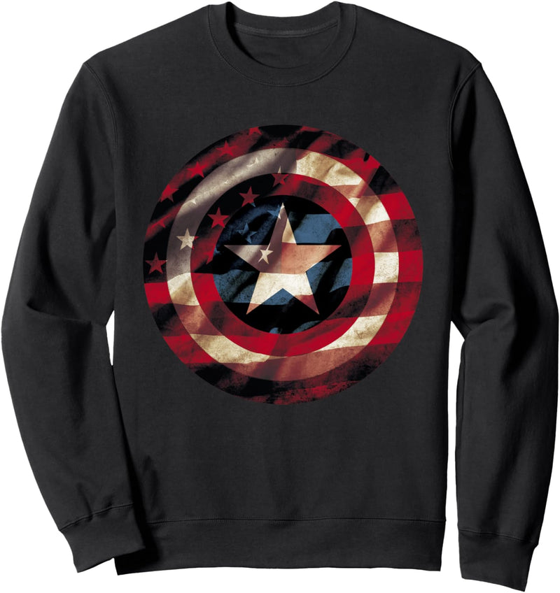 Marvel Captain America Avengers Shield Flag Sweatshirt