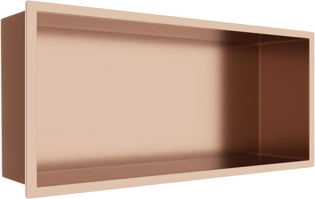 Balneo WALL-BOX ONE Copper Edelstahl wandnische dusche Duschnische, wasserdicht, flexibler Nischenei
