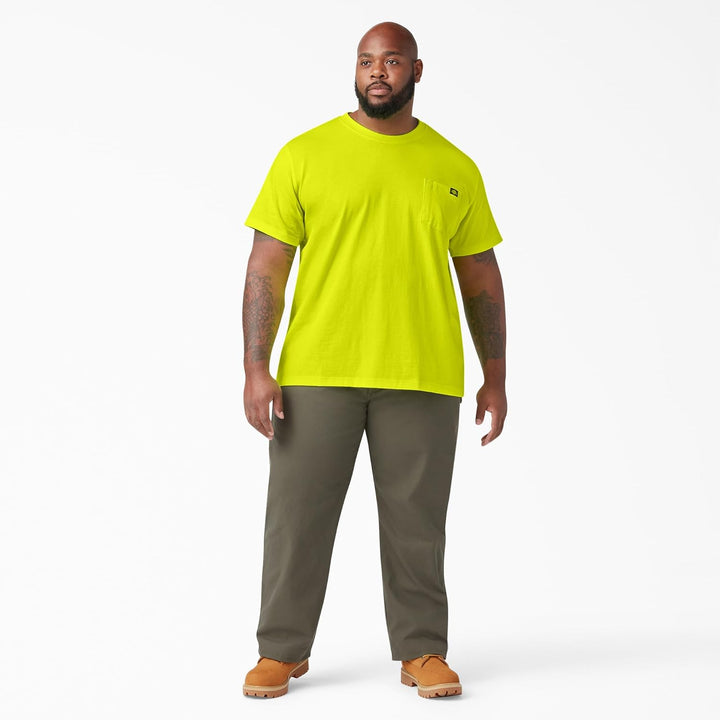 Dickies Herren Short Sleeve Heavyweight Heathered Crew Neck Tee T-Shirt XXL Tall Hellgelb, XXL Tall
