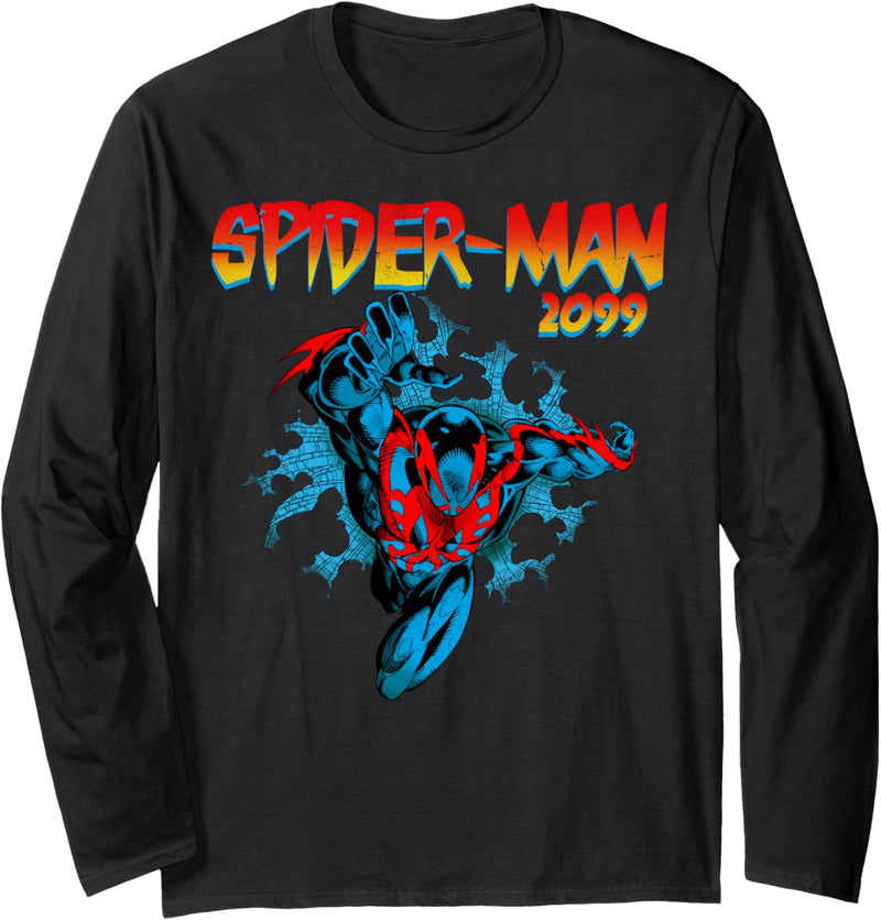 Marvel Spider-Man 2099 Retro Jump Logo Langarmshirt