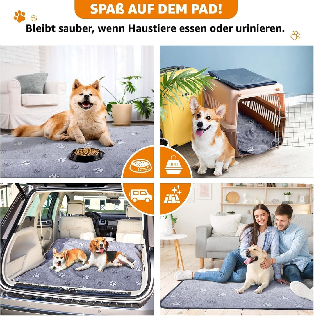 PICK FOR LIFE Haustier-Urinunterlage Waschbar Welpenunterlagen Matte für Hunde Schnell Absorbierend