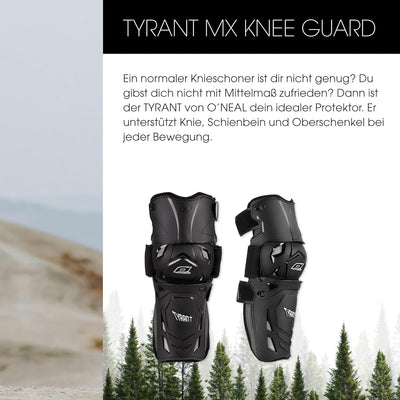 O'NEAL Knieprotektor | Tyrant MX Knee Guard Knieschoner MTB & MX I MX Enduro Motocross I Knieschütze