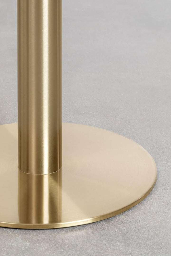 SKLUM Runder Stehtisch aus Steinzeug (Ø60 cm) Manhattan Schwarz Gold Champagne Sch. Gold Champagne,
