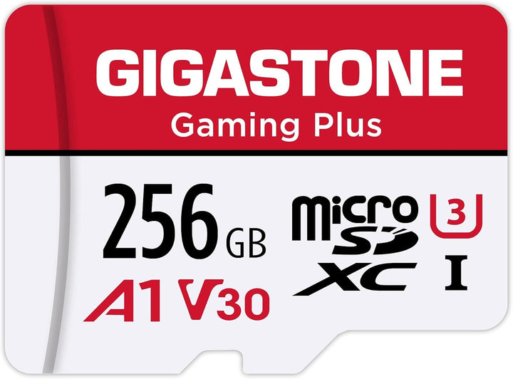 Gigastone 256GB Micro SDXC-Speicherkarte, Gaming Plus Serie, Lesegeschwindigkeit bis zu 100 MB/s, ko