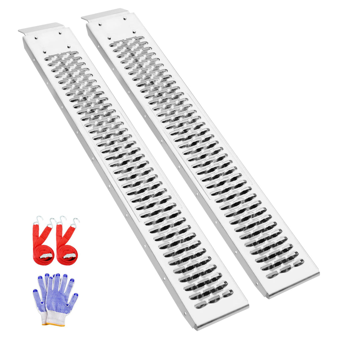 LIEKUMM 2X Auffahrrampe, 440kg Tragkraft Stahl Motorrad Rampe, 151 cm Auffahrrampe für Anhänger, Aut