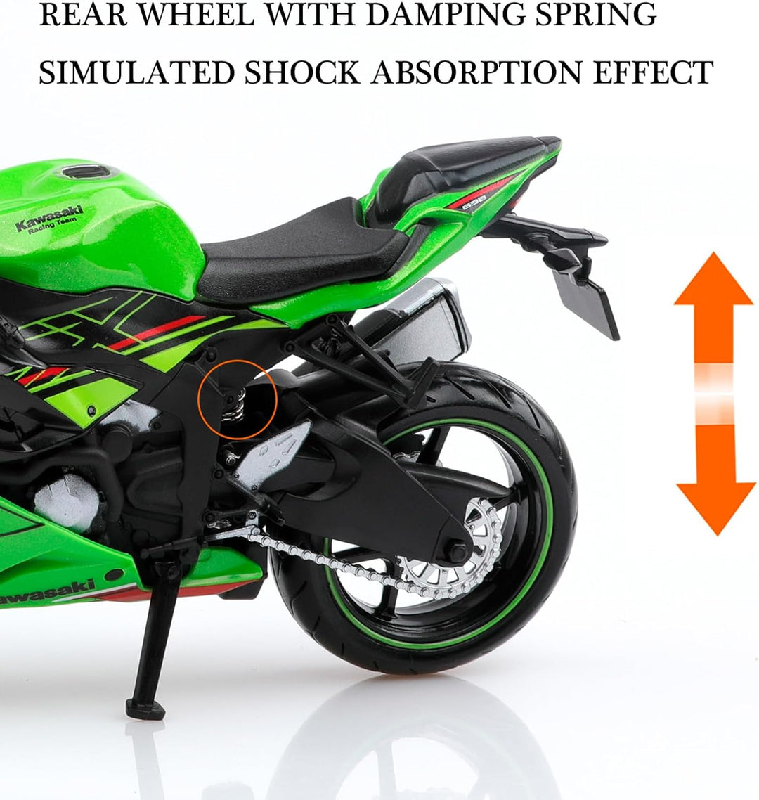 TOKAXI 1/12 Massstab Kawasaki Ninja Z6 Diecast Spielzeugmotorräder, Kawasaki Motorradmodell, Ninja M
