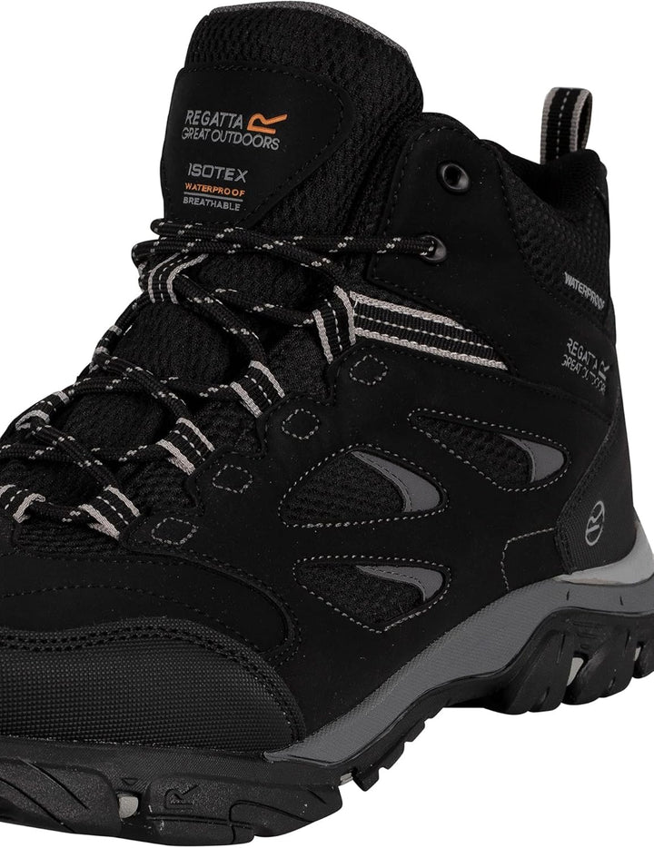 Regatta Herren Holcombe Iep Mid Rise Trekking & Wanderstiefel 41 EU Black Granit, 41 EU Black Granit