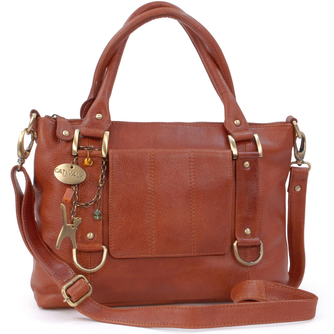 Catwalk Collection Handbags - Leder - Umhängetasche/Handtasche - Handtasche mit Schultergurt/Schulte