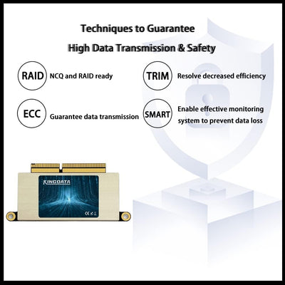 KINGDATA 1TB SSD für MacBook Pro A1708 PCIe Gen3x4 M.2 NVMe, interne Solid State Drive Upgrade für M